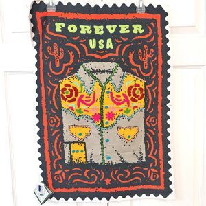 Karma Living Western Rodeo Tea Towel Cowboy Shirt Forever USA Cotton Decor